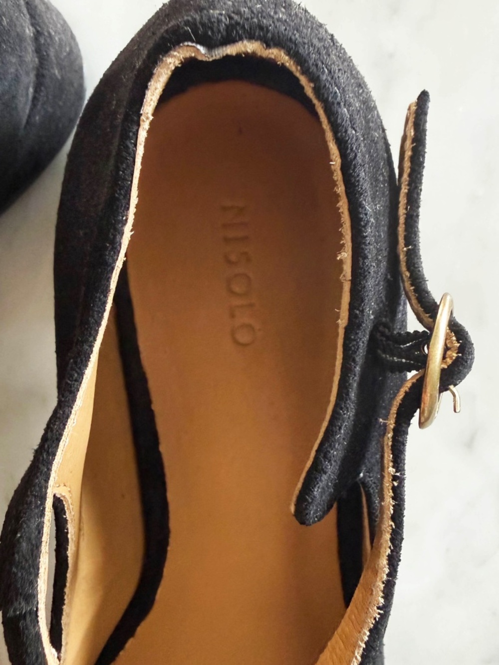 NWT Nisolo Luna Mary Jane Heels Women’s 11 Black Leather Block Heel Comfort Shoe - Picture 5 of 8